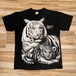 Vintage 90s Siegfried & Roy The Mirage Tiger Shirt Made in USA One Size Fits All